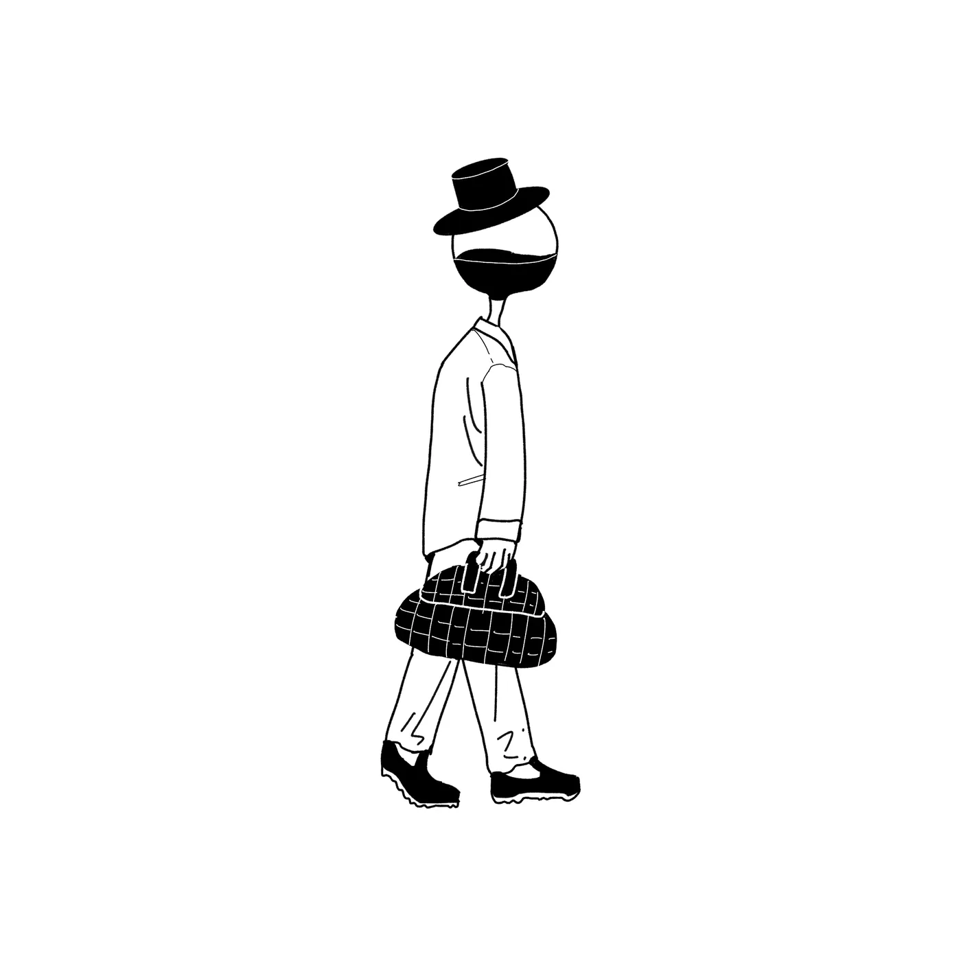 Lovely Strange Life &mdash; wine man sketch